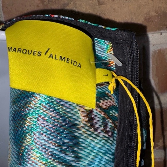 Marques' Almeida Brocade Sleeveless DENIM Dress Assymetric Hem size L(8) NWT - Picture 11 of 15